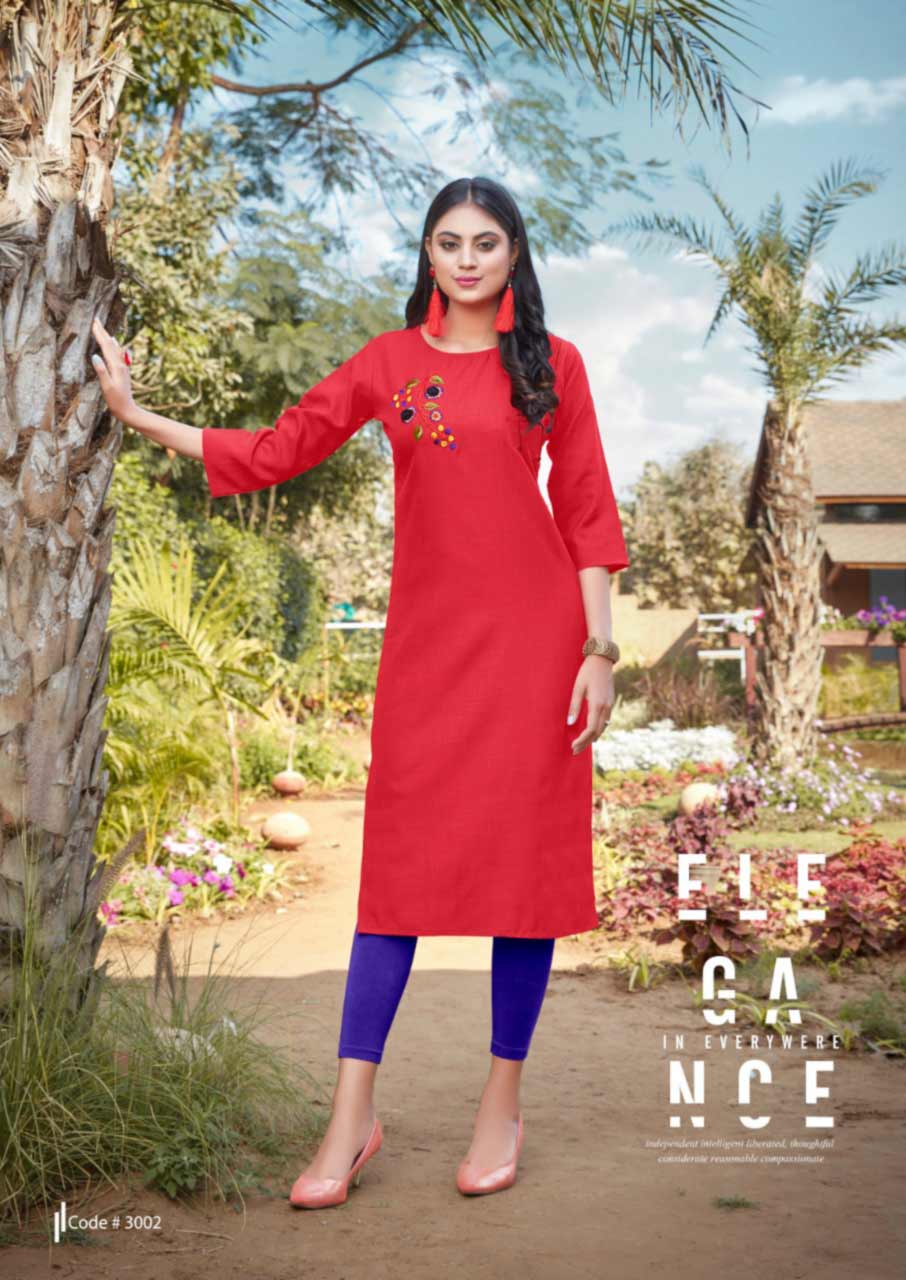 Blend Vol-3 Cotton Embroidery Kurti Catalog Blend Vol-3 Cotton Embroidery Kurti Catalog